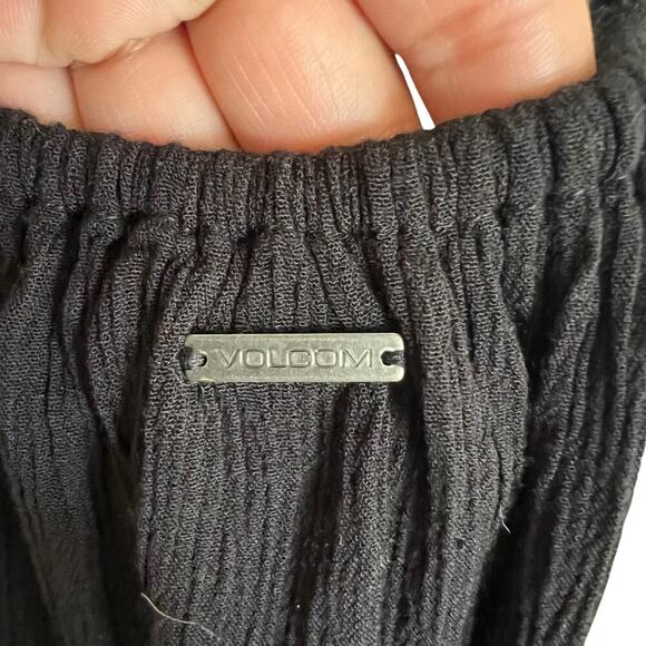 Volcom Women's Sunset Path Mini Dress Black Size Small Boho Crotchet Festival - Picture 8 of 10